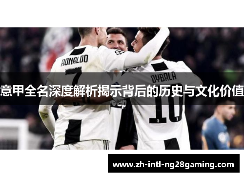 意甲全名深度解析揭示背后的历史与文化价值